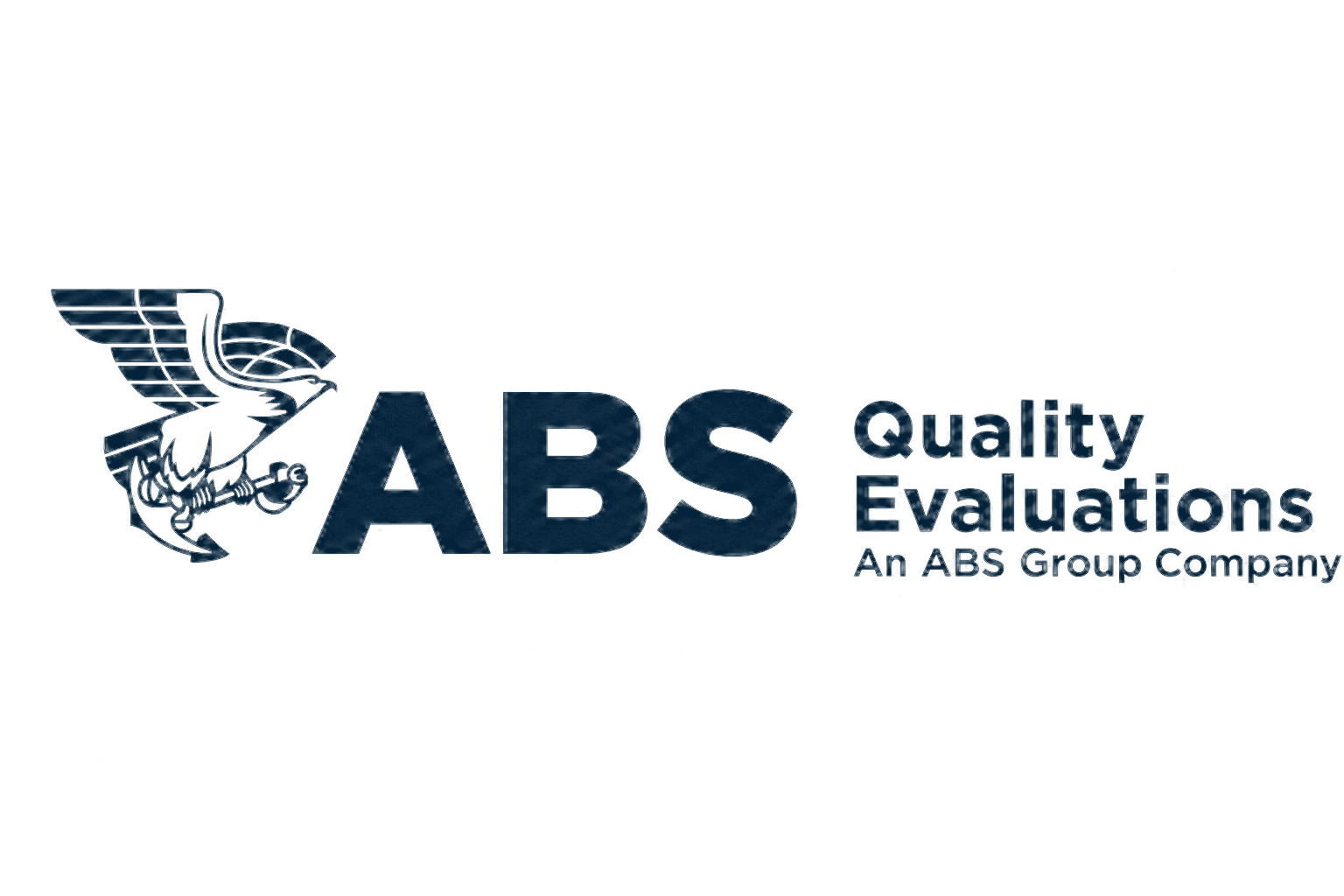 Logotipo de ABS Quality Evaluations con emblema de águila.