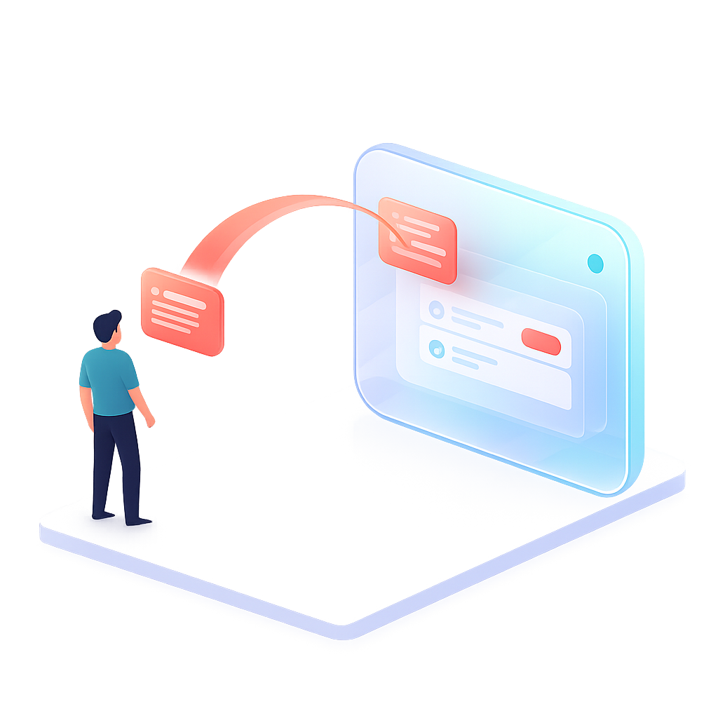Person interacting with futuristic digital interface. Person interacting with futuristic digital interface.