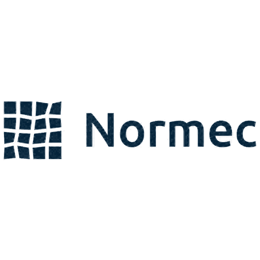 Normec logo with stylized grid design on the left.
